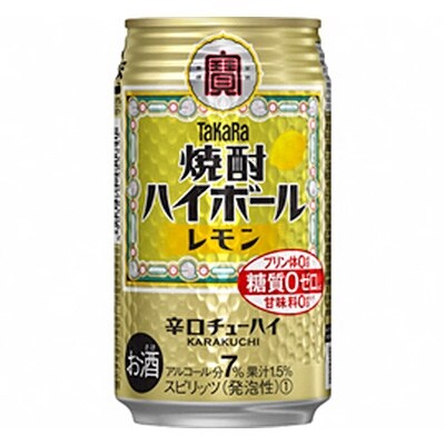 タカラ「焼酎ハイボール」<レモン>350ml 24本入(2箱)