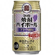 タカラ「焼酎ハイボール」<ブドウ割り>　350ml　24本入