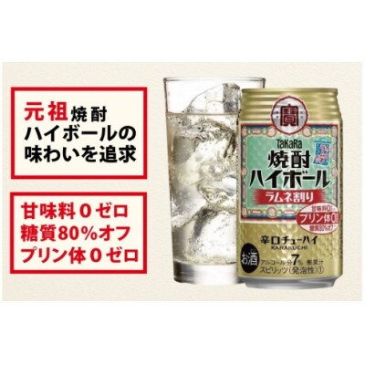 【毎月定期便】タカラ「焼酎ハイボール」<ラムネ割り>　350ml　24本入　SAJ350　全3回