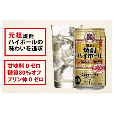 【毎月定期便】タカラ「焼酎ハイボール」<大衆酒場のうめ割り>500ml24本入 SAJ415全12回