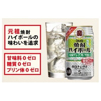 【毎月定期便】「焼酎ハイボール」5%〈特製グレープフルーツ割り〉500ml24本　SAJ429全6回