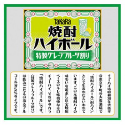 【毎月定期便】「焼酎ハイボール」5%〈特製グレープフルーツ割り〉350ml24本SAJ382全12回