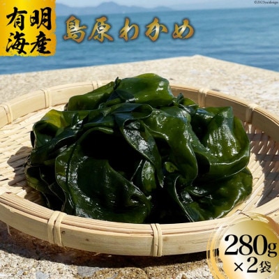 島原わかめ (湯通し塩蔵わかめ) 280g×2袋