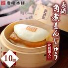 【毎月定期便】【岩崎本舗】長崎角煮まんじゅう10個 箱入り(島原市)全3回