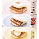 【毎月定期便】【岩崎本舗】角煮まんじゅう三種食べくらべセット(計8個)(島原市)全6回