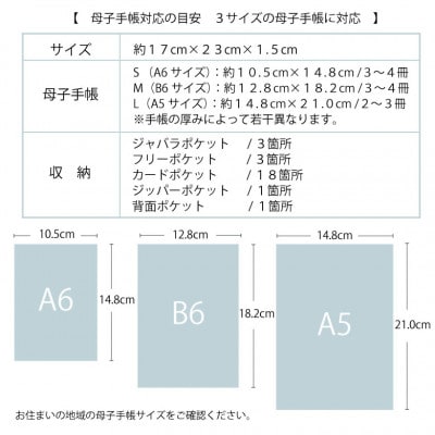 マルチケース(ジャバラタイプ)北欧フラワー メリーネイビー 1個