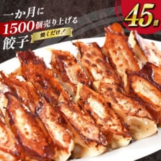 焼くだけ!一か月に1500個売り上げる餃子 45個(15個&times;3パック)