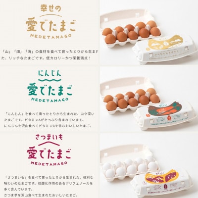 【毎月定期便】愛でたまご3種セット全6回