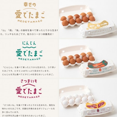 【毎月定期便】愛でたまご3種セット全12回