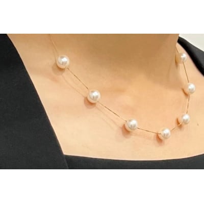 アコヤ真珠 7粒ステーションネックレス(8.0mm)BF191