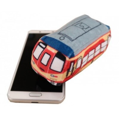 島鉄 もふもふマスコットキーホルダー《赤パンツ車両》　1点