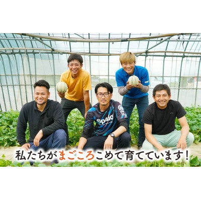 【先行受付】【令和9年度出荷分】島原赤肉メロン「マルセイユ」(2L×4玉) AK131