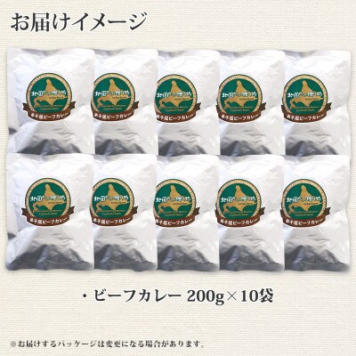【北海道】北国の弟子屈ビーフカレー(中辛)200g×10個 507