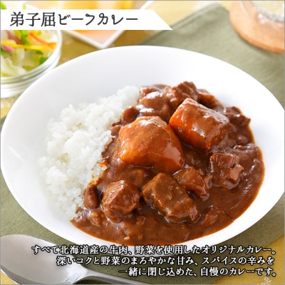 【北海道】北国の弟子屈ビーフカレー&弟子屈ポークカレー 各2個 食べ比べセット(中辛) 773