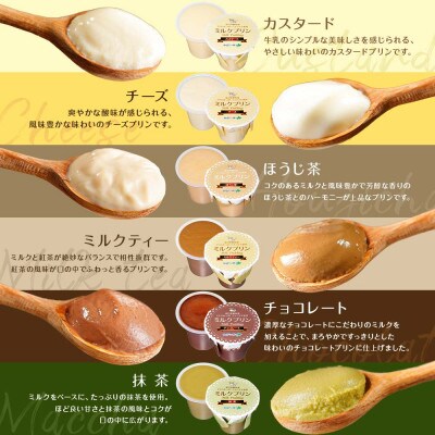 弟子屈ミルクプリン 6種 食べ比べ 計6個 北海道 弟子屈町 1461