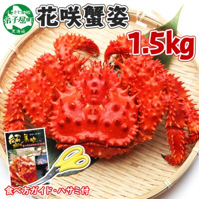 北海道 厳選 花咲蟹 ボイル済み 大サイズ 1 5kg前後 蟹ハサミ ガイド付 175 お礼品詳細 ふるさと納税なら さとふる