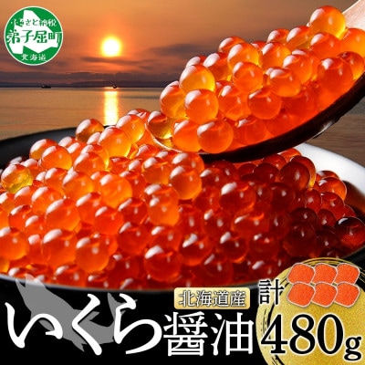 いくら醤油漬け 80g×6個 北海道 弟子屈町 2484