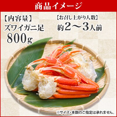 【2024年2月中旬発送】【のし】ズワイガニ足 800g ハサミ・ガイド 北海道 弟子屈 1522
