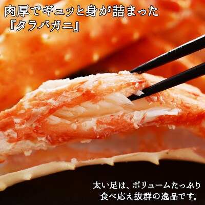 【のし付】タラバガニ足 約2kg 蟹ハサミ・ガイド付 3~4L ボイル済み 北海道 弟子屈 1280