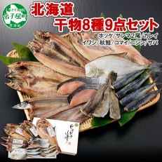 【のし付】加藤水産のピチピチ造り干物 8種9点セット 秋刀魚 ホッケ 鮭 北海道 弟子屈町 343