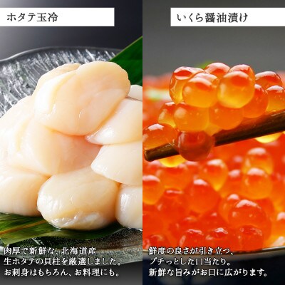 【2023年2月上旬発送】ズワイ500g いくら80g×2 帆立300g 北海道 弟子屈 1301