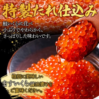 鱒いくら醤油漬け 約100g×4個 計400g 北海道 弟子屈町 2486