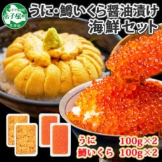 【のし付】ウニ 200g 鱒いくら醤油漬け 200g 2種 海鮮丼 北海道 弟子屈町 1750