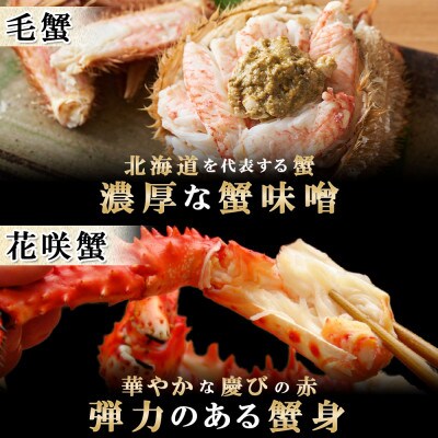 【のし付】四大蟹 タラバ足 ズワイ足 毛蟹 花咲蟹 セット 蟹ハサミ付 北海道 弟子屈町 2120