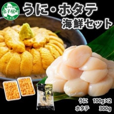 【のし付】ウニ 200g & ホタテ 300g 海鮮丼セット 北海道 弟子屈町 1728