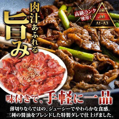 【のし付】黒毛和牛 A4-A5等級 ローストビーフ 味付き切り落とし 北海道弟子屈町 2555