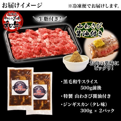 【のし付】ジンギスカン 黒毛和牛 A4-A5等級 スライス 500g 北海道弟子屈町 2050