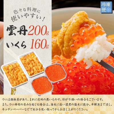 ウニ100g×2個 いくら醤油漬け 80g×2個 北海道 弟子屈町 3492