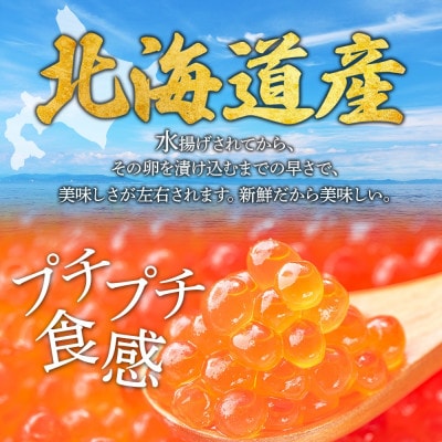 【無地熨斗】いくら醤油漬け 80g×8個 小分け 北海道 弟子屈町 3487