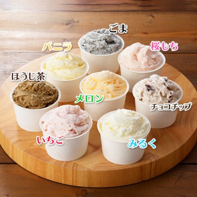 北海道 新鮮 アイスクリーム 食べ比べ 8個 手作り ジェラート 美味しさ 自慢 北国C 1335