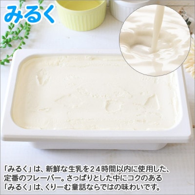 【北海道】業務用 アイスクリーム みるく 2L 手作り ジェラート 594