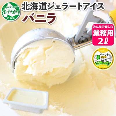 【北海道】業務用 アイスクリーム バニラ 2L 手作り ジェラート 600