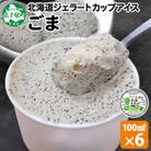 くりーむ童話のカップアイスクリーム ごま 100ml×6個 手作り 北海道 弟子屈町 2334