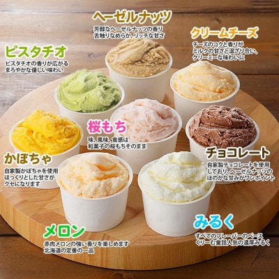 くりーむ童話のカップアイスクリーム 100ml×8個 手作り 北海道 弟子屈町 2352
