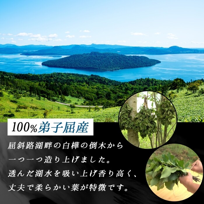 弟子屈産 白樺使用 フレッシュヴィヒタ 1束 サウナ インテリア 北海道 弟子屈町 1510