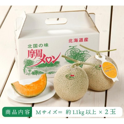 摩周メロン秀品2玉入り(1玉1.1kg以上)　3073