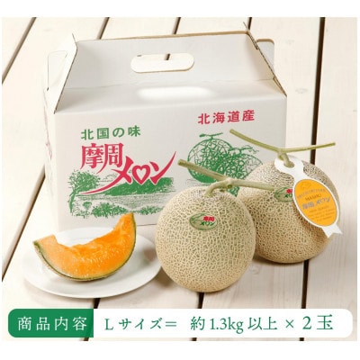 摩周メロン秀品2玉入り(1玉1.3kg以上)　3074