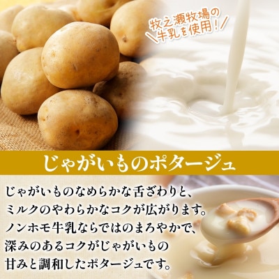 牧之瀬牧場 ポテトポタージュ160g×10箱 ノンホモ 簡単調理 北海道 弟子屈町 3458