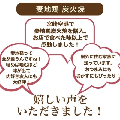 妻地鶏『炭火焼き』詰合せ8パック　地鶏の炭火焼き[1483]