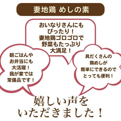 妻地鶏めしの素詰合せ3合分×6個　混ぜご飯30[2797]