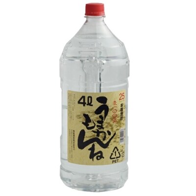 ビッグサイズ!麦焼酎25度4L神楽酒造『うまかもんね』[2222]