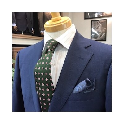 セミハンドメイドオーダースーツ(メンズ・レディース)国産ウール.ポリエステル混紡生地[2574]