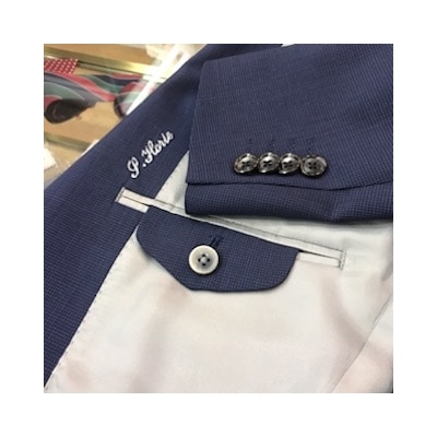 セミハンドメイドオーダースーツ(メンズ・レディース)国産ウール.ポリエステル混紡生地[2574]