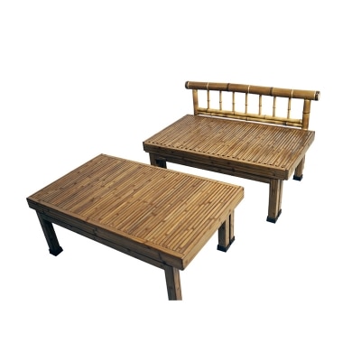 竹家具専門店【梅里竹芸】ベンチベッド[2718] 