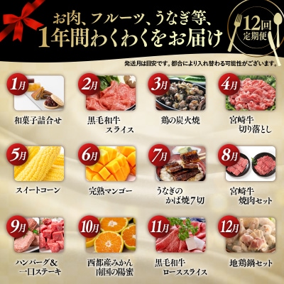 【季節の定期便】西都まるごと堪能セット(令和7年12ヶ月定期便)[1382]