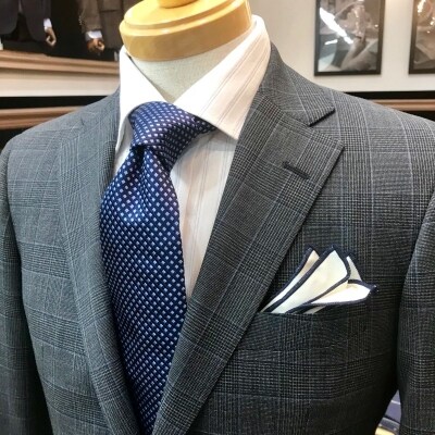 セミハンドメイドオーダースーツ(メンズ・レディース)イタリア生地　エルメネジルド/ゼニア[2577]